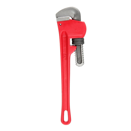 Hyper Tough 14 Inch Cast Iron Pipe Wrench with Angled Jaw UW40087A