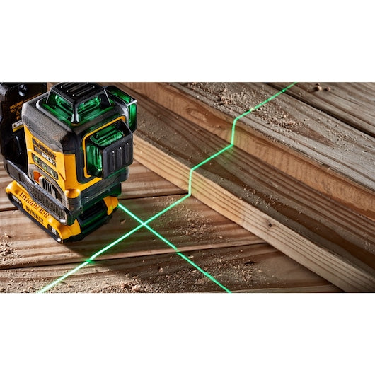 DEWALT DCLE34031B 20V 3 X 360 Line Laser - Green (TOOL ONLY)